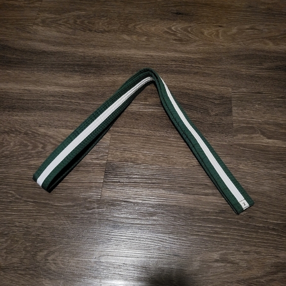 Other - Karate Green Belt with White Stripe, Size 2